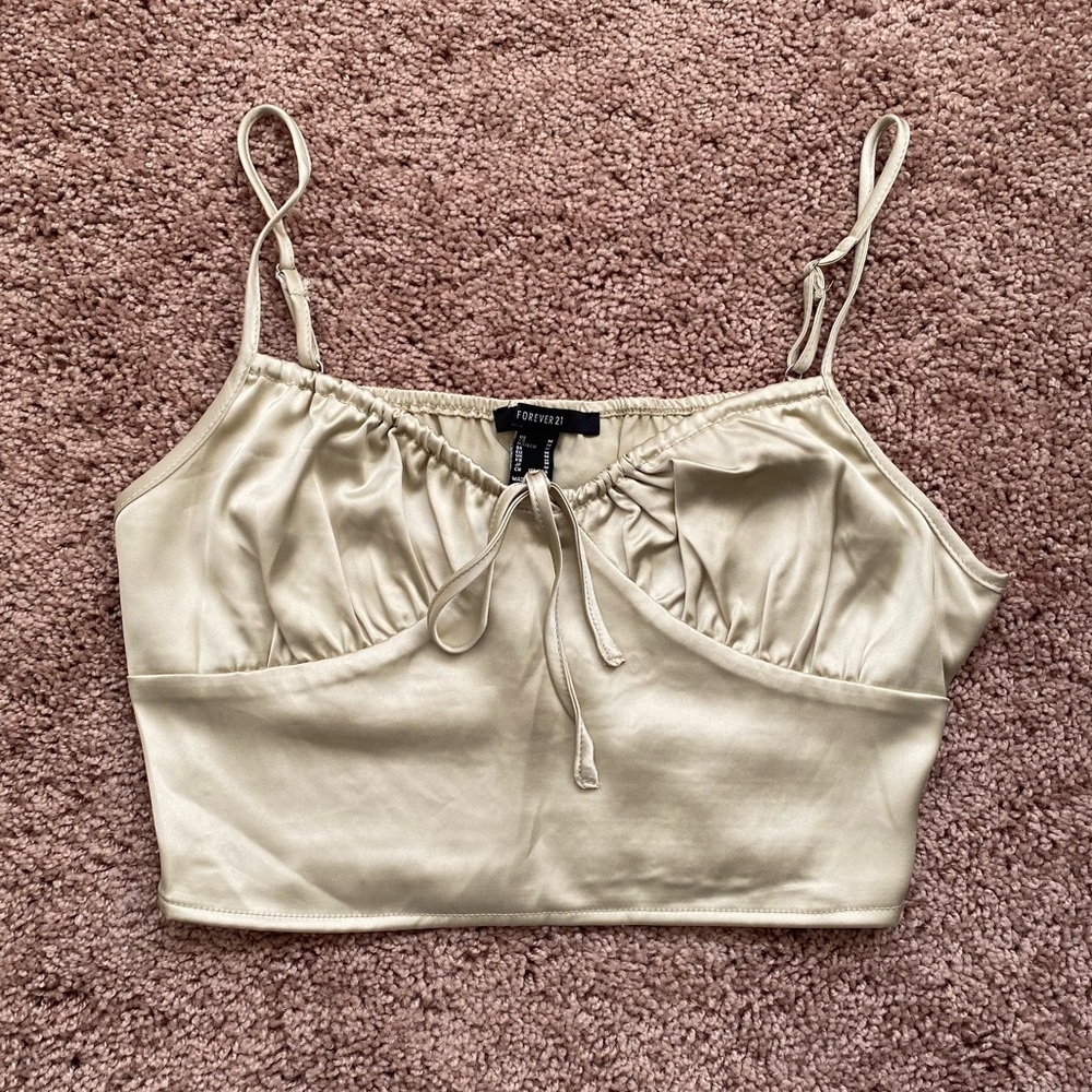 Forever 21 Sage Green Crop Top